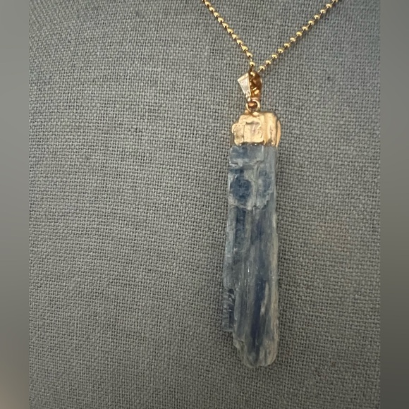 New GF Kyanite and Genuine Amethyst Pendant Necklace - Picture 5 of 9